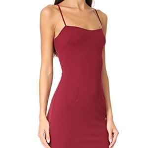Katie May Jean Dress Bordeaux Lace Up Back